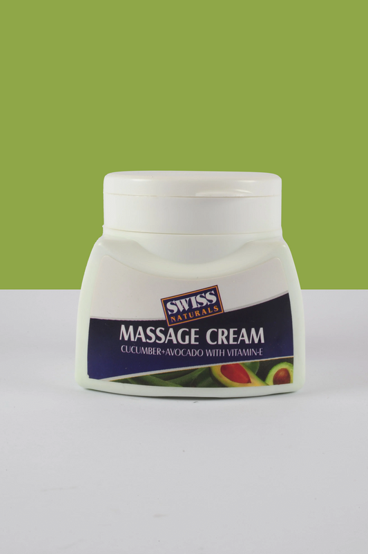 Massage Cream Cucumber & Avocado - Swiss Naturals