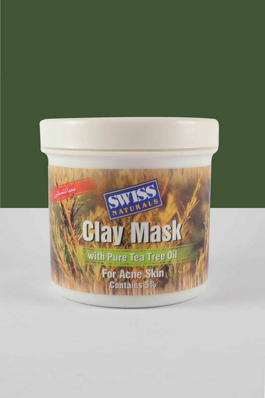 Clay Mask With Tea Tree Oil - Swiss Naturals