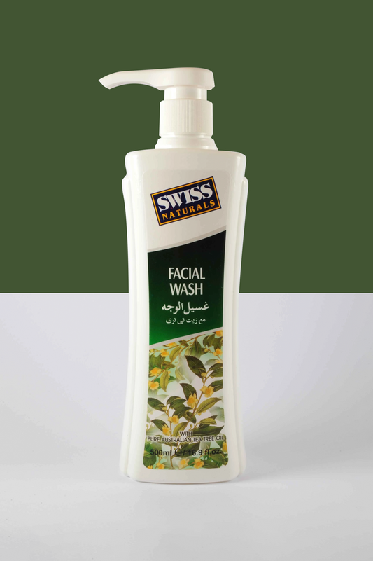 Facial Wash With Tea Tree Oil - Swiss Naturals