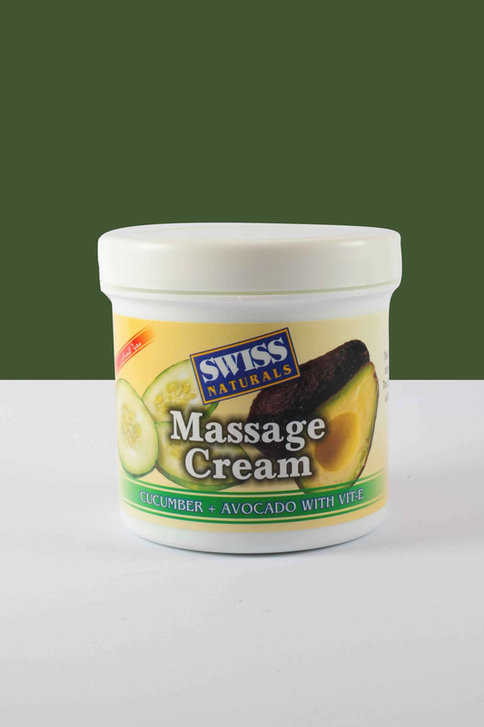 Massage Cream Cucumber & Avocado - Swiss Naturals 