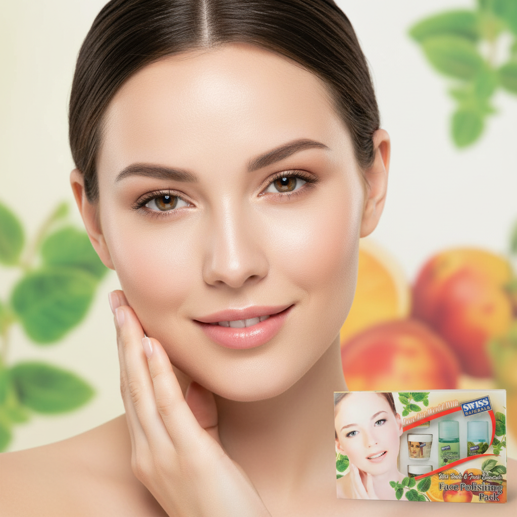Glowing radiant skin after using Swiss Naturals Skin Polish Kit